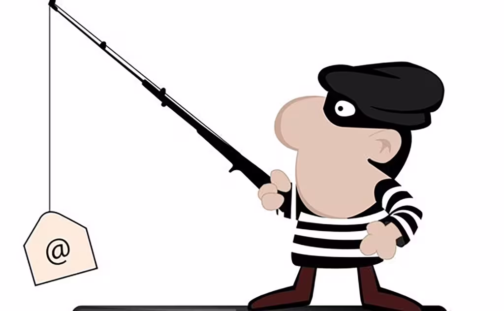 thief with fishing pole @
