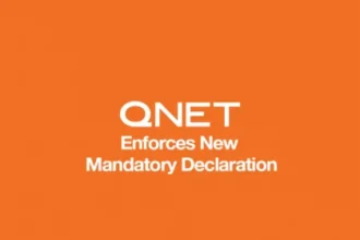 Orange background of QNET enforces new mandatory declaration