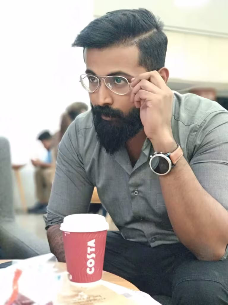 Sapphire Star Gireesh Pushparajan Shares How Qnet Changed His Life 5 Gireesh Pushparajan with glasses