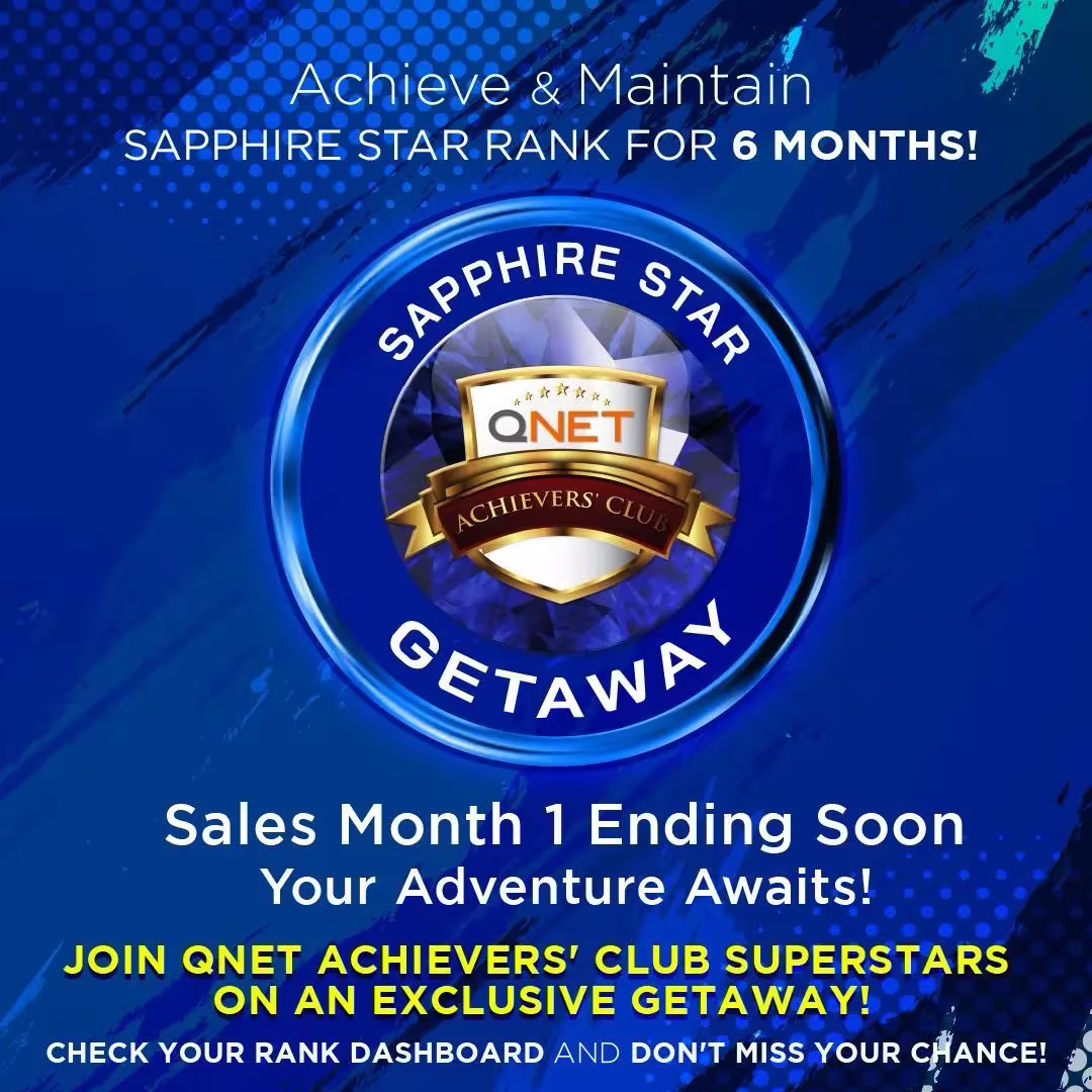 Extended! Join The Qnet Sapphire Star Getaway – 6 Crucial Steps To The Right Path 6 QNET