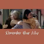 Collage of people hugging their loved ones with the text Remember Your Why below it