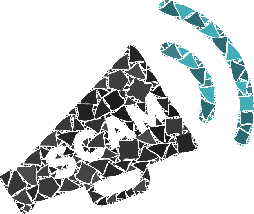 Qnet Vs Qnet Fake Websites 3 megaphone with scam written on it qnet scam notice