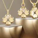 Serendipity Chance Pendant and Earrings are examples of Bernhard H. Mayer's promise to maintain its quality amidst the gold rates increasing